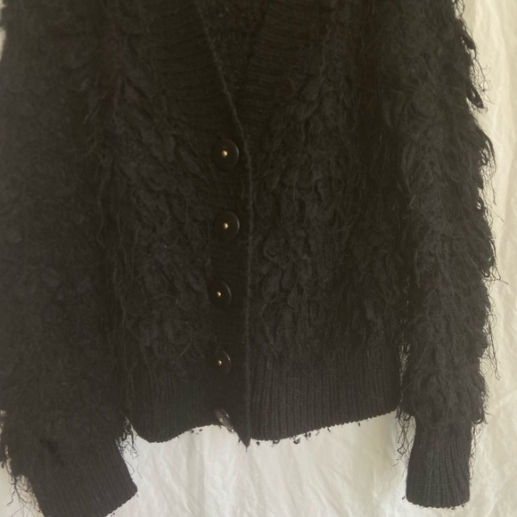 Anthropologie Leifsdottir Black Wool Alpaca Mohair Blend Sweater Size Small - Picture 15 of 15